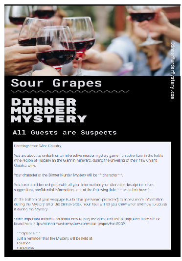 Sample Sour Grapes character assignment